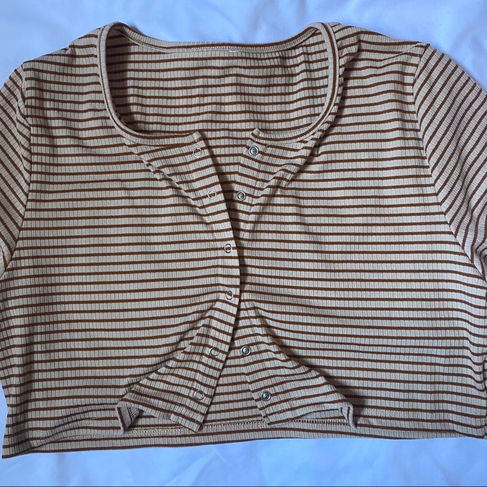 striped crop top